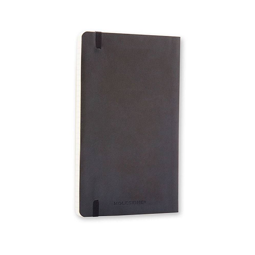 Moleskine Classic Notebook, Large, Ruled, Black, Soft Cover (5 x 8.25)