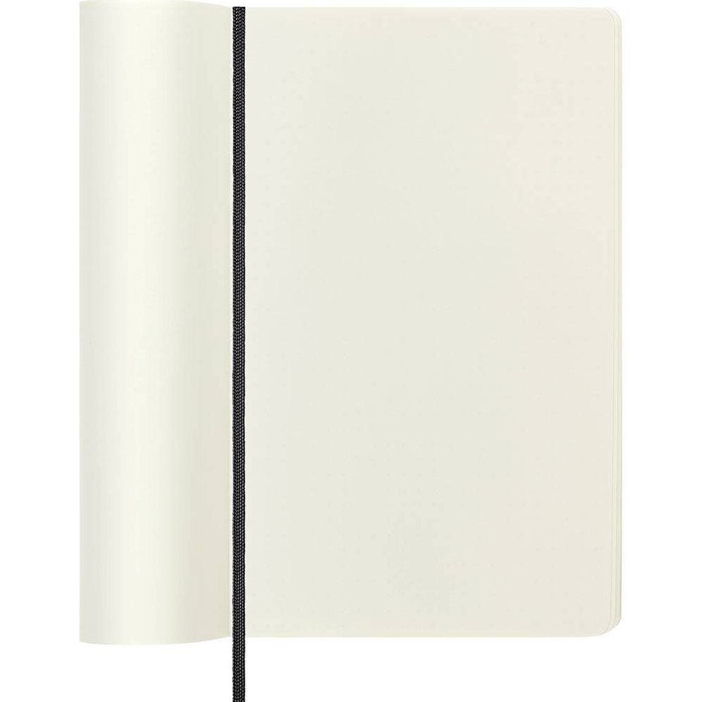 Moleskine Classic Notebook, Large, Plain, Black, Soft Cover (5 x 8.25)
