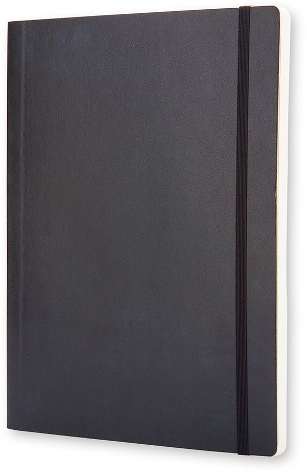 Moleskine Classic Notebook, Extra Large, Squared, Black, Soft Cover (7.5 x 10)