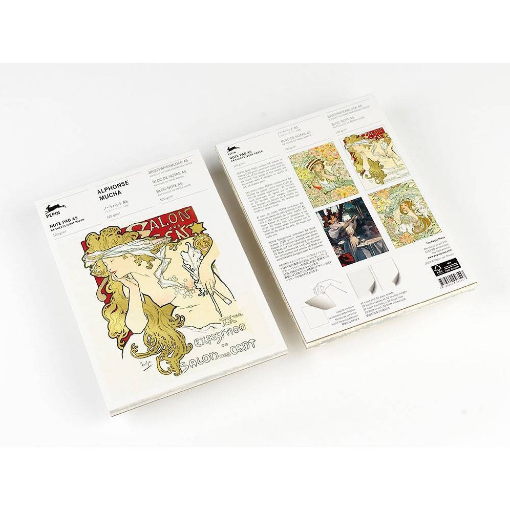 Alphonse Mucha A5 Note Pad