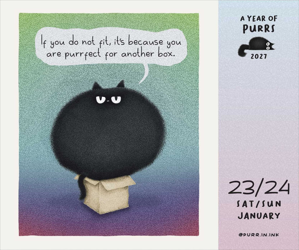 2027 A Year of Purrs Day-to-Day Calendar